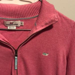 Vineyard Vines Women’s Pink sweater quarter zip